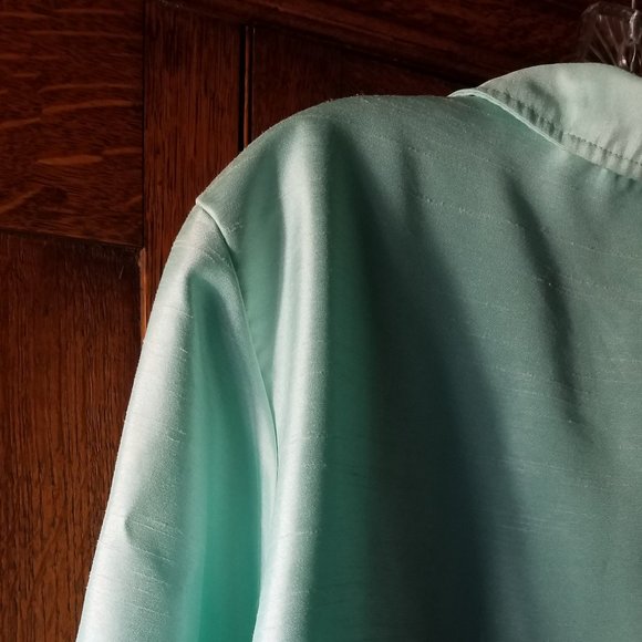 Aqua Jacket Large by Maggie Sweet - Picture 6 of 8